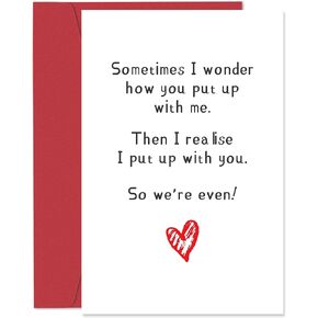 Romantic Birthday Card for Boyfriend Husband, Funny Birthday Cards for Wife Girlfriend, Naughty Love Card for Men Women, Happy Birthday To My One and Only