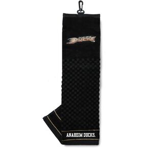 Team Golf NHL Embroidered Golf Towel, Checkered Scrubber Design, Embroidered Logo in Kuwait