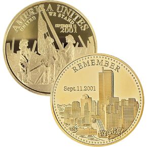 United We Stand Challenge Coin Remember Sept.11.2001