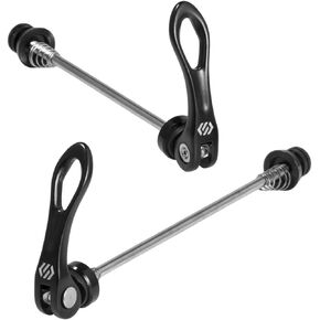 Chooee Quick Release Skewers Front & Rear Set for Mountain Bike or Road Bike (red/Black)