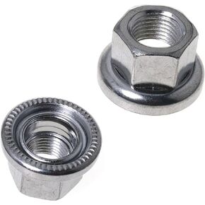 2PCS Bicycle Wheel Axle Nut Mountain Bike 3/8-26 Bicycle Axle 3/8-26 Nut MTB Flange Front Hub Bolt Screw Mountain Road Bike MTB Wheel Hub Bolt Screw
