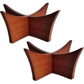 حامل حامل الكرة حامل عرض الكرة لكرة القدم وكرة السلة والكرة الطائرة وكرة القدم، مصنوع من الخشب الصلب، قطعتان لتوقيع الكأس in Kuwait