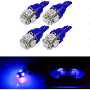 SAWE - 168 194 2825 T10 W5W 5050 5-SMD LED License Plate Dome Map Lights Bulbs (4 pieces) (Pink/Purple) in Kuwait