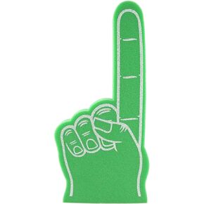Giant Foam Finger 18 Inch- Number 1 DIY Blank Foam Hand for All Occasions - Cheerleading for Sports - Exciting Vibrant Colors use as Celebration Pom Poms- Great for Athletics Local Sport Events Games