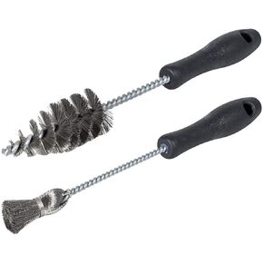 2pcs Injector Sleeve Cup Bore Seat Cleaning Brush Kit Replace AP0084 AP0085 3252 Compatible For 1994~2018 Ford Powerstroke 6.0L 6.4L 6.7L 7.3L, Caterpillar 3126 C7 C9 / Navistar/Maxxforce
