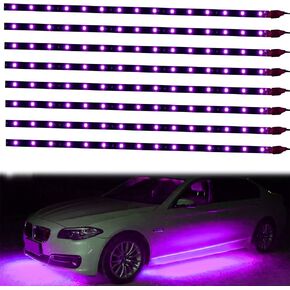 XT AUTO 8 قطع 12 فولت فائق السطوع 30 سم 15 LED شريط إضاءة LED مرن مقاوم للماء لتزيين السيارة الداخلي والخارجي DRL ضوء الجري النهاري أو حديقة حافلة القارب in Kuwait