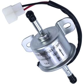 12V Electric Fuel Feed Pump 129612-52100 Replacement for Yanmar 4TNV88 3TNV88 4TNV84 Takeuchi TB230 Hitachi ZX30U-2 ZX35U-2