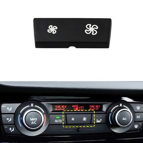 Moonlinks Fan Speed Button Replacement AC Heater Control Fan Switch Button Cap for BMW X5 E70 2006-2013 /BMW X5 E70 LCI 2009-2013, X6 E71 2007-2014（1 Piece）