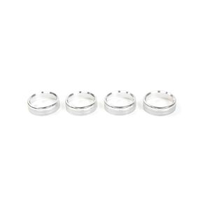 Keptrim for F150 Air Conditioner Switches AC VOL Knob Ring Button Trim for Ford F150 XLT 2015 2016 2017 2018 2019, Black Aluminum 4pcs (Not for 2021 2022)