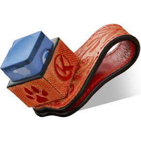 KONLLEN Leather Engraved Chalk Holder Magnetic Vegetable Tanned Leather Pool Cue Snooker Silent Billiard Accessories