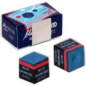 Blue Diamond Billiard Chalk w/Certilogo Protection 2 pcs