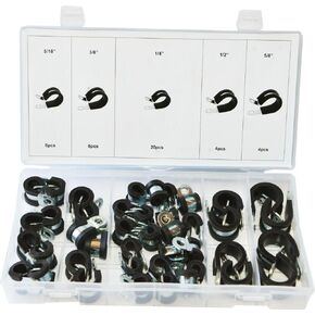SWORDFISH 32290 42pc Rubber Insulated Adel Clamp Assortment