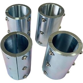 BZBMGMO Split Collar Tube Clamps, UTV Universal Connector Weldable Tube Clamps,Long Connector Tube Clamp 2" Qty 4