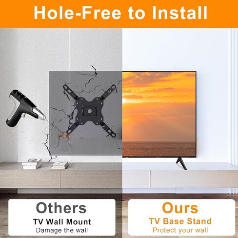 حامل تلفزيون لاستبدال أرجل تلفزيون Vizio، فقط لـ Vizio D24F4-J01 D24fm-K01 D32H-J09 D40f-J09 D43F-J04 V505-J01 M556-H1 V555-J01 V555-G1 V585-H11 V585-H1 V585-J01 مع مجموعة براغي ، سهل التنصيب in Kuwait