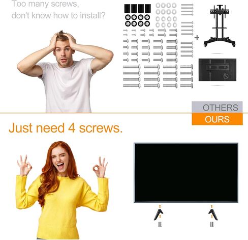 حامل تلفزيون لاستبدال أرجل تلفزيون Vizio، فقط لـ Vizio D24F4-J01 D24fm-K01 D32H-J09 D40f-J09 D43F-J04 V505-J01 M556-H1 V555-J01 V555-G1 V585-H11 V585-H1 V585-J01 مع مجموعة براغي ، سهل التنصيب in Kuwait