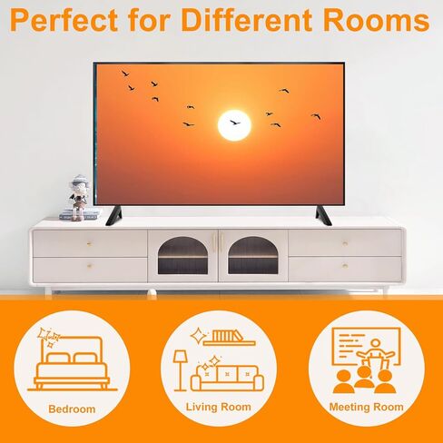 حامل تلفزيون لاستبدال أرجل تلفزيون Vizio، فقط لـ Vizio D24F4-J01 D24fm-K01 D32H-J09 D40f-J09 D43F-J04 V505-J01 M556-H1 V555-J01 V555-G1 V585-H11 V585-H1 V585-J01 مع مجموعة براغي ، سهل التنصيب in Kuwait