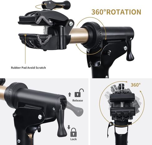 حامل إصلاح الدراجة Richeer (بحد أقصى 110 رطل) - حامل دراجة منزلي قابل للطي لصيانة دراجة الطريق والدراجة الجبلية - منصات عمل ميكانيكا الدراجات المحمولة قابلة للتعديل - سبائك الألومنيوم بالكامل in Kuwait