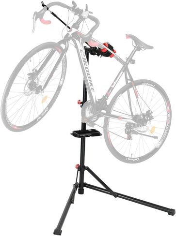 Sagler Bike Repair Stand - Foldable Home Bike Stand for Maintenance of Road & Mountain Bikes - Height Adjustable Portable Bike Work Stand - Single Bicycle Repair Stand with Quick Release Mechanism in Kuwait