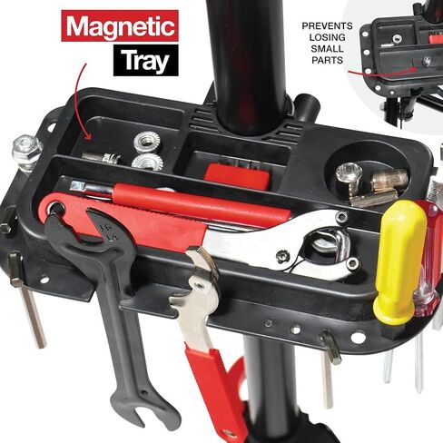 Sagler Bike Repair Stand - Foldable Home Bike Stand for Maintenance of Road & Mountain Bikes - Height Adjustable Portable Bike Work Stand - Single Bicycle Repair Stand with Quick Release Mechanism in Kuwait