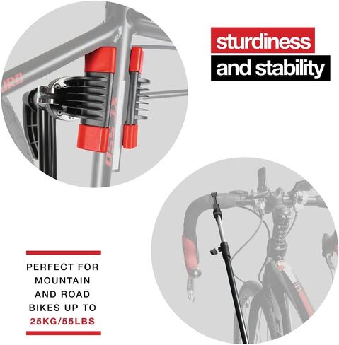 Sagler Bike Repair Stand - Foldable Home Bike Stand for Maintenance of Road & Mountain Bikes - Height Adjustable Portable Bike Work Stand - Single Bicycle Repair Stand with Quick Release Mechanism in Kuwait