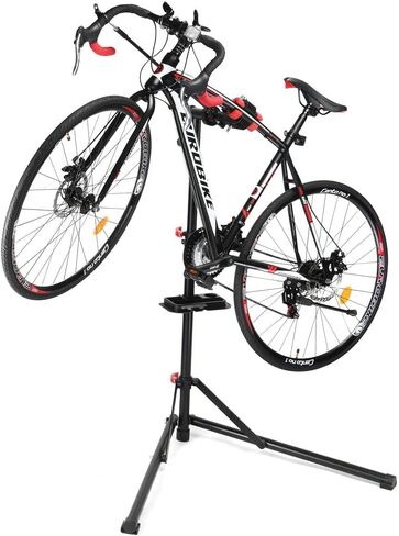 Sagler Bike Repair Stand - Foldable Home Bike Stand for Maintenance of Road & Mountain Bikes - Height Adjustable Portable Bike Work Stand - Single Bicycle Repair Stand with Quick Release Mechanism in Kuwait
