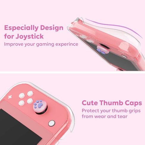 Switch Lite Case - innoAura 12 in 1 Switch Lite Accessories Bundle with Switch Lite Carrying Case, Switch Game Case, Switch Lite Screen Protector, Switch Stand, Switch Thumb Grips (Black) in Saudi Arabia
