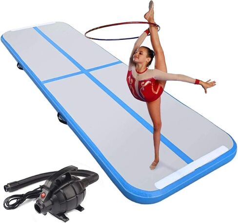 10ft/13ft/16ft/20ft/23ft/26ft Inflatable Gymnastics Airtrack Tumbling Mat Air Track Floor Mats with Electric Air Pump for Home Use/Training/Cheerleading/Beach/Park and Water in Saudi Arabia