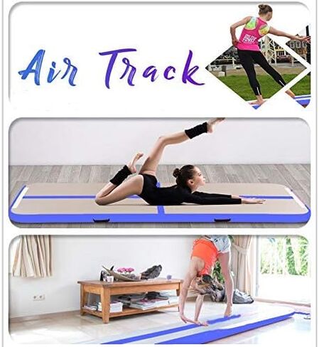 10ft/13ft/16ft/20ft/23ft/26ft Inflatable Gymnastics Airtrack Tumbling Mat Air Track Floor Mats with Electric Air Pump for Home Use/Training/Cheerleading/Beach/Park and Water in Saudi Arabia