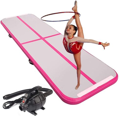 10ft/13ft/16ft/20ft/23ft/26ft Inflatable Gymnastics Airtrack Tumbling Mat Air Track Floor Mats with Electric Air Pump for Home Use/Training/Cheerleading/Beach/Park and Water in Saudi Arabia