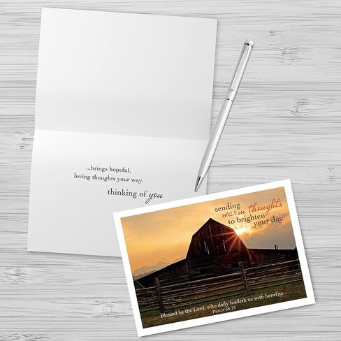 Faithfully Yours - Thinking of You Greeting Cards - Bible Scripture - (Box of 12) in Saudi Arabia