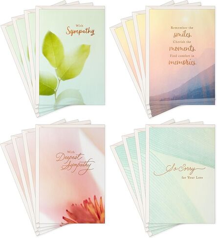 Hallmark Sympathy Cards Assortment, Nature (16 Cards with Envelopes) in Saudi Arabia