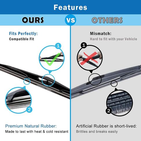 WTI Rear Wiper Arm Blade Set Compatible With Buick Enclave 2008-2015 SUV Rear Windshield Window Wiper Kits Assembly New Replacement Accessories Parts Fit 15280813 in Saudi Arabia