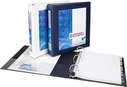 Avery Heavy-Duty Framed View 3-Ring Binder, 1" EZD Rings, 1 Navy Blue Binder (68055) in Saudi Arabia