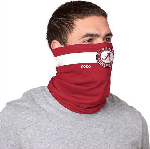 FOCO NCAA unisex-adult Team Logo Stitched Multiuse Neck Face Gaiter Cover Scarf 2-pack in Saudi Arabia