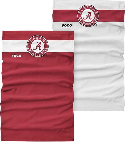 FOCO NCAA unisex-adult Team Logo Stitched Multiuse Neck Face Gaiter Cover Scarf 2-pack in Saudi Arabia