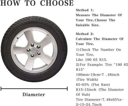 eletecpro RV Tire Covers Set of 4 with Heavy Duty 600D Oxford and Waterproof Coating Tire Cover RV Accessories for Trailer Truck Camper (Black) in Saudi Arabia
