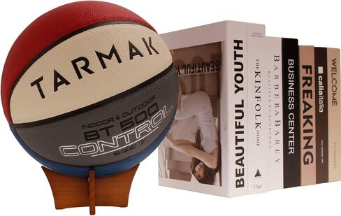 حامل حامل الكرة حامل عرض الكرة لكرة القدم وكرة السلة والكرة الطائرة وكرة القدم، مصنوع من الخشب الصلب، قطعتان لتوقيع الكأس in Kuwait