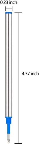 HeTaoCat Gel Rollerball Pen Refills, Roller Ball Fine Point 0.5mm, Black Ink Refill Pack of 5 - Replaceable Ballpoint Pen Refills Medium Point (Black) in Kuwait