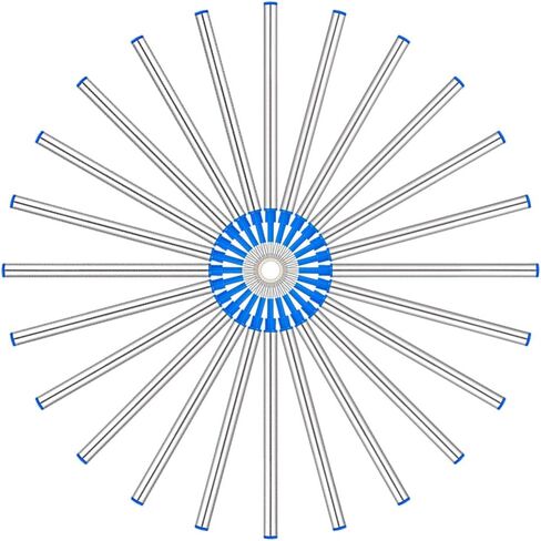 HeTaoCat Gel Rollerball Pen Refills, Roller Ball Fine Point 0.5mm, Black Ink Refill Pack of 5 - Replaceable Ballpoint Pen Refills Medium Point (Black) in Kuwait