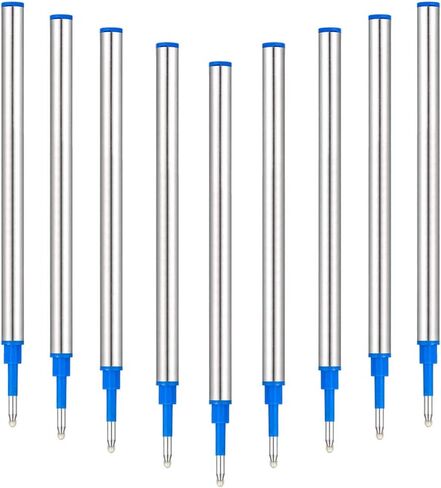 HeTaoCat Gel Rollerball Pen Refills, Roller Ball Fine Point 0.5mm, Black Ink Refill Pack of 5 - Replaceable Ballpoint Pen Refills Medium Point (Black) in Kuwait