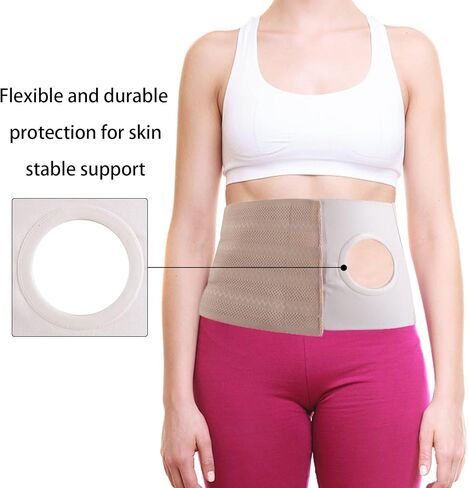 FSUHHIAD حزام فغرة قابل للتعديل، حزام فغر البطن، حزام فغر القولون، حقيبة فغر القولون، دعم الفغر، دعم التفاف، رعاية ما بعد الجراحة لمرضى فغر القولون in Kuwait