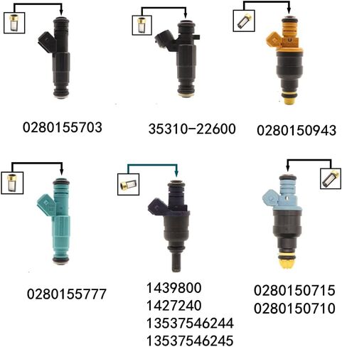 Fuel Injector Repair Kit 101 Micro Filter Basket Filter for multiple brands [6mm x 3mm x10.7mm] Haneex Repair Seal Kits [50 Pcs] in Saudi Arabia