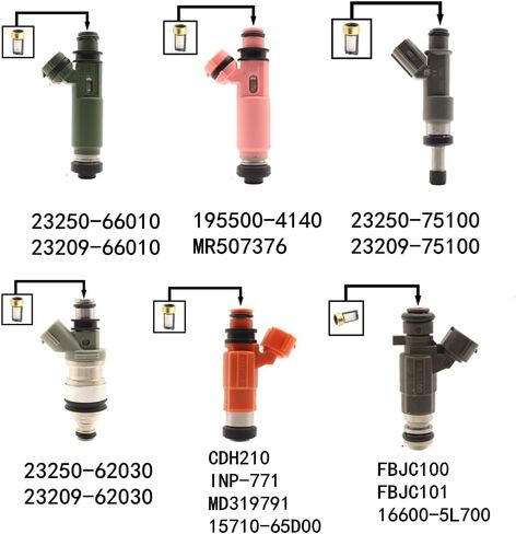 Fuel Injector Repair Kit 101 Micro Filter Basket Filter for multiple brands [6mm x 3mm x10.7mm] Haneex Repair Seal Kits [50 Pcs] in Saudi Arabia