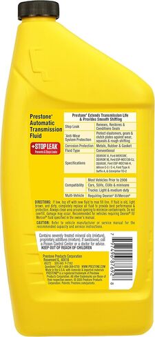 بريستون AS272 سائل ناقل الحركة الأوتوماتيكي متعدد المركبات مع إيقاف التسرب - 32 أونصة. in Kuwait
