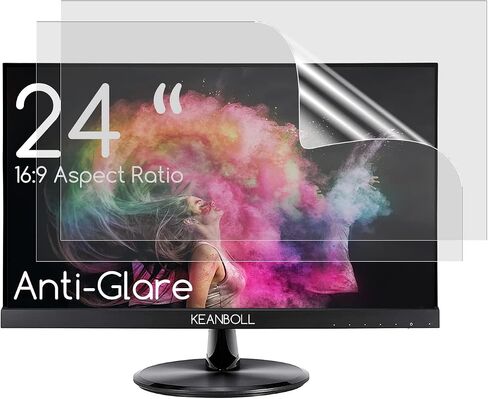 2-Pack 24"-Anti Glare Screen Protector for Sceptre/LG/Dell/HP/Acer/ViewSonic/ASUS/Aoc/Samsung 24 Inch 16:9 Widescreen Desktop Monitor, Eye Protection & Anti Scratch film in Saudi Arabia