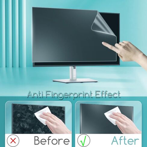 2-Pack 24"-Anti Glare Screen Protector for Sceptre/LG/Dell/HP/Acer/ViewSonic/ASUS/Aoc/Samsung 24 Inch 16:9 Widescreen Desktop Monitor, Eye Protection & Anti Scratch film in Saudi Arabia