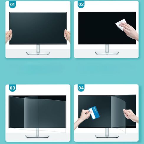 2-Pack 24"-Anti Glare Screen Protector for Sceptre/LG/Dell/HP/Acer/ViewSonic/ASUS/Aoc/Samsung 24 Inch 16:9 Widescreen Desktop Monitor, Eye Protection & Anti Scratch film in Saudi Arabia