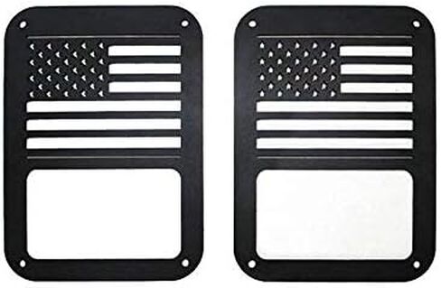 أغطية إضاءة خلفية بعلم الولايات المتحدة واقيات حماية لملحقات رانجلر JK غير المحدودة لعام 2007-2018 in Kuwait