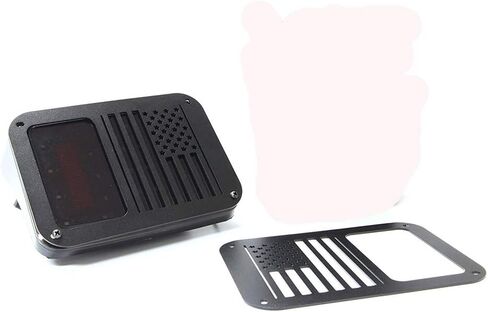 أغطية إضاءة خلفية بعلم الولايات المتحدة واقيات حماية لملحقات رانجلر JK غير المحدودة لعام 2007-2018 in Kuwait