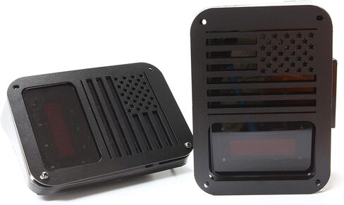 أغطية إضاءة خلفية بعلم الولايات المتحدة واقيات حماية لملحقات رانجلر JK غير المحدودة لعام 2007-2018 in Kuwait